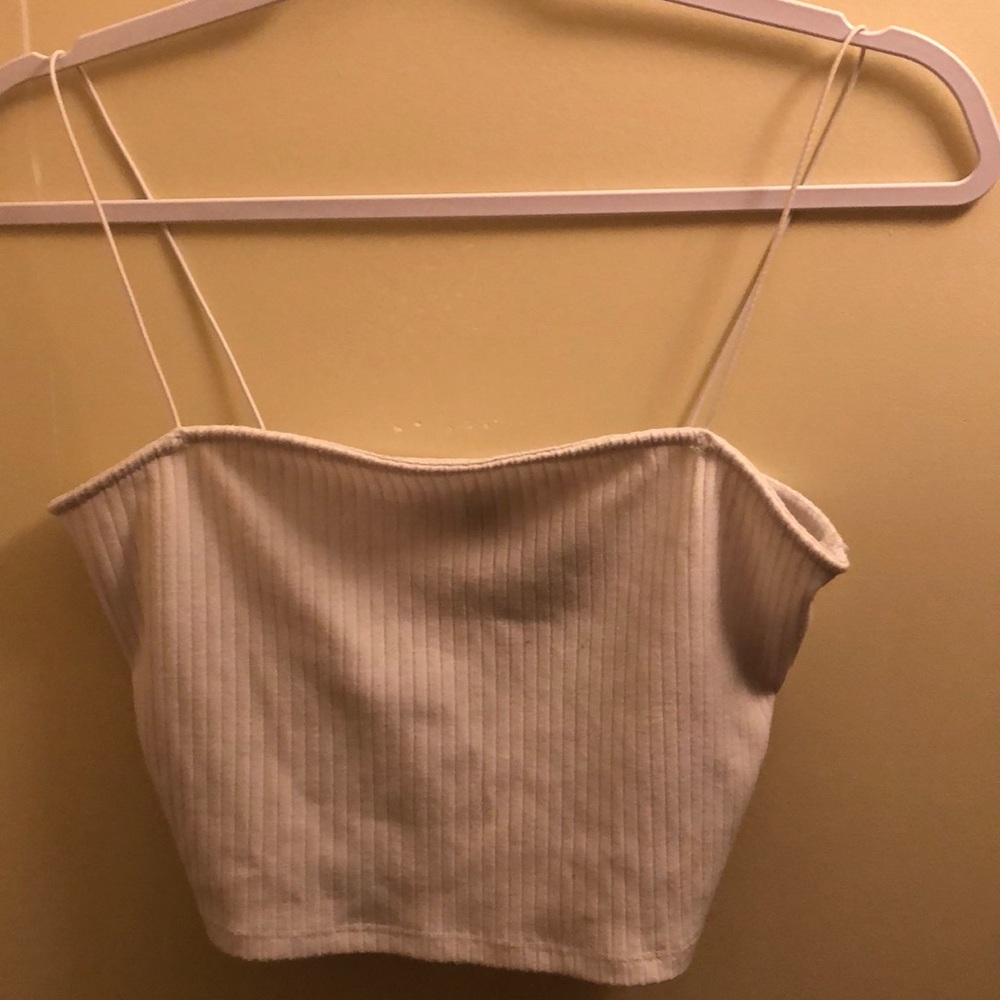 White crop top